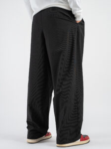 IMPERIAL Pantalone da abito over con gamba e fondo molto ampi PE5NIDP NeroCammello (9)