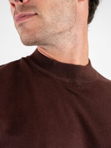 Maglia a lupetto mezza manica 86037 Coffee (3)