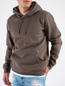 ONLY&SONS Felpa con cappuccio felpata CERES 22018685 Major Brown (3)