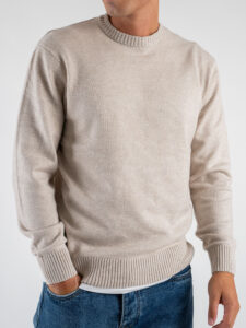 ONLY&SONS Maglione girocollo basico in viscosa LEON 22030507 Silver Lining (5)