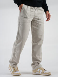 ONLY&SONS Pantalone loose fit con coulisse in vita con tasche SINUS 22030239 Silver Lining (4)