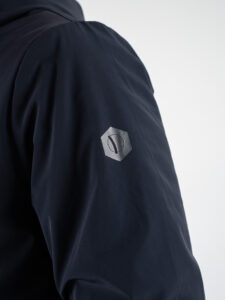 OVER-D Giubbino corto invernale reversibile con zip e cappuccio OE1F2W4J03 BluGhiaccio (5)