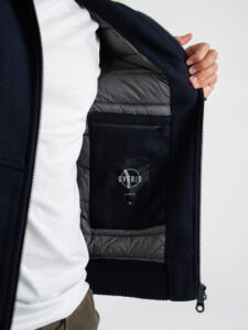 OVER-D Giubbotto imbottito con collo in pelo OE1F2W4J30 Blu (6)