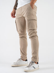 OVER-D Pantalone con tasche laterali OE1F2W4P05 Beige (4)