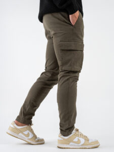 OVER-D Pantalone con tasche laterali OE1F2W4P05 Verde Militare (6)