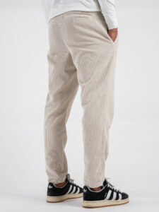 OVER-D Pantalone in velluto con gamba morbida OE1F2W4P47 Avorio (1)