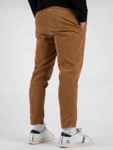 OVER-D Pantalone in velluto con gamba morbida OE1F2W4P47 Cammello (5)
