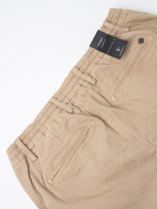 OVER-D Pantamolla in cotone con coulisse in vita OE1F2W4P06 Beige (1)