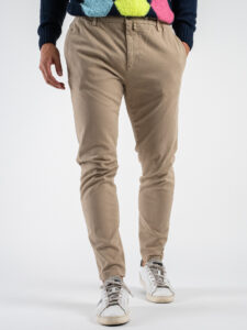 OVER-D Pantamolla in cotone con coulisse in vita OE1F2W4P06 Beige (3)