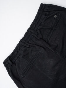 OVER-D Pantamolla in cotone con coulisse in vita OE1F2W4P06 Nero (1)