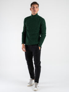 OVER-D Pantamolla in cotone con coulisse in vita OE1F2W4P06 Nero (2)