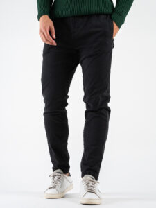 OVER-D Pantamolla in cotone con coulisse in vita OE1F2W4P06 Nero (3)