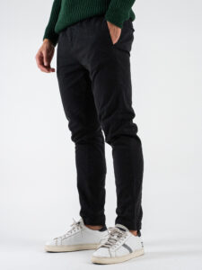 OVER-D Pantamolla in cotone con coulisse in vita OE1F2W4P06 Nero (4)