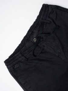 OVER-D Pantamolla in cotone con coulisse in vita OE1F2W4P06 Nero (8)