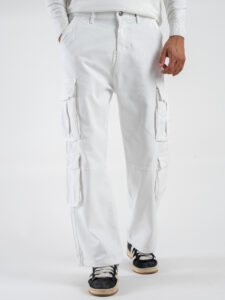 Pantaloni con tasche laterali KA-2926 Bianco (1)