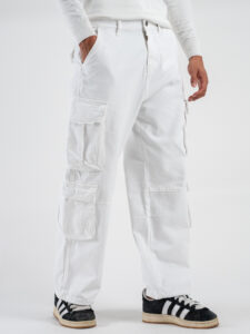 Pantaloni con tasche laterali KA-2926 Bianco (3)