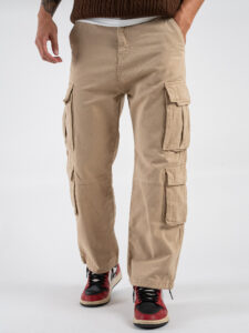Pantaloni con tasche laterali KA-2926 Khaki (1)