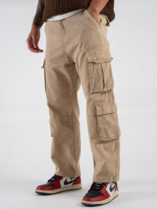 Pantaloni con tasche laterali KA-2926 Khaki (2)