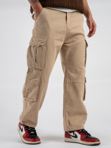 Pantaloni con tasche laterali KA-2926 Khaki (3)