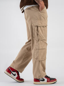 Pantaloni con tasche laterali KA-2926 Khaki (4)