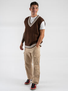 Pantaloni con tasche laterali KA-2926 Khaki (6)