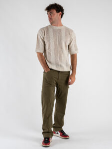 T-shirt traforata 421 Beige (2)