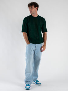 T-shirt traforata 421 Verde Bottiglia (2)