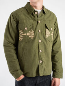 TOOCO Field Jacket con imbottitura rimovibile, patch sulla tasche e schiena MAYA Verde Militare (10)