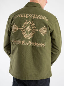 TOOCO Field Jacket con imbottitura rimovibile, patch sulla tasche e schiena MAYA Verde Militare (5)