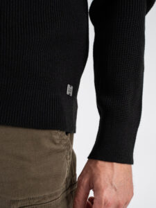 BL11 Maglione girocollo costa inglese misto lana 24236590001 Nero