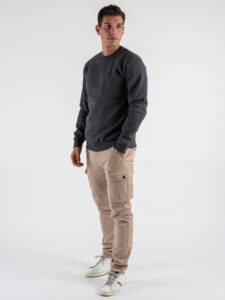 BL11 Pantalone cargo con tasconi laterali e tasca alla francese 32270480 Sabbia (2)