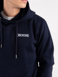 CHOOSE Hoodie I’m your favourite obsession Blu Navy (1)