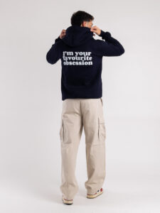 CHOOSE Hoodie I’m your favourite obsession Blu Navy (2)