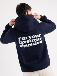 CHOOSE Hoodie I’m your favourite obsession Blu Navy (3)