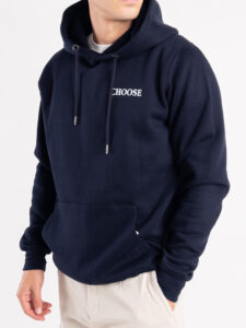 CHOOSE Hoodie I’m your favourite obsession Blu Navy (5)