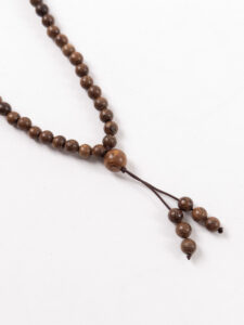 Collana effetto pietra lavica naturale opaca PPKL08 Marrone