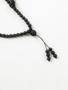 Collana effetto pietra lavica naturale opaca PPKL08 Nero