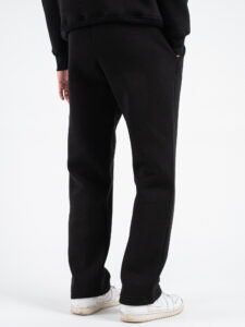 Completo tuta felpato con felpa cappuccio boxy fit + pantalone baggy TRAVIS Nero (1)