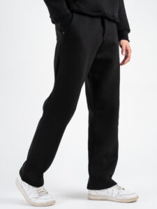 Completo tuta felpato con felpa cappuccio boxy fit + pantalone baggy TRAVIS Nero (13)