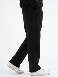Completo tuta felpato con felpa cappuccio boxy fit + pantalone baggy TRAVIS Nero (14)
