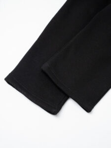 Completo tuta felpato con felpa cappuccio boxy fit + pantalone baggy TRAVIS Nero (8)