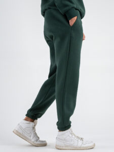 Completo tuta felpato con felpa girocollo + pantalone con polsini DRAKE inv Dark Green (11)
