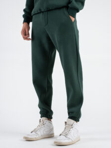 Completo tuta felpato con felpa girocollo + pantalone con polsini DRAKE inv Dark Green (9)