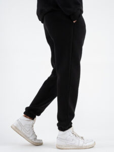 Completo tuta felpato con felpa girocollo + pantalone con polsini DRAKE inv Nero (7)