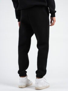 Completo tuta felpato con felpa girocollo + pantalone con polsini DRAKE inv Nero (8)