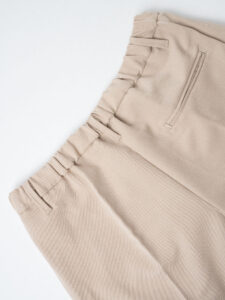 ESTASI Pantalone chinos morbido con coulisse e bottone in vita BARCELLONA INV Beige (1)