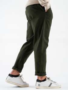 GIANNI LUPO Pantalone con coulisse in vita CARROT GL5109BD Military (5)
