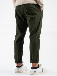 GIANNI LUPO Pantalone con coulisse in vita CARROT GL5109BD Military (6)