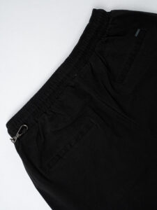 GIANNI LUPO Pantalone con coulisse in vita CARROT GL5109BD Nero (1)