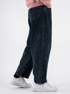 IMPERIAL Jeans baggy effetto marmo P860110890 Blu Denim (5)